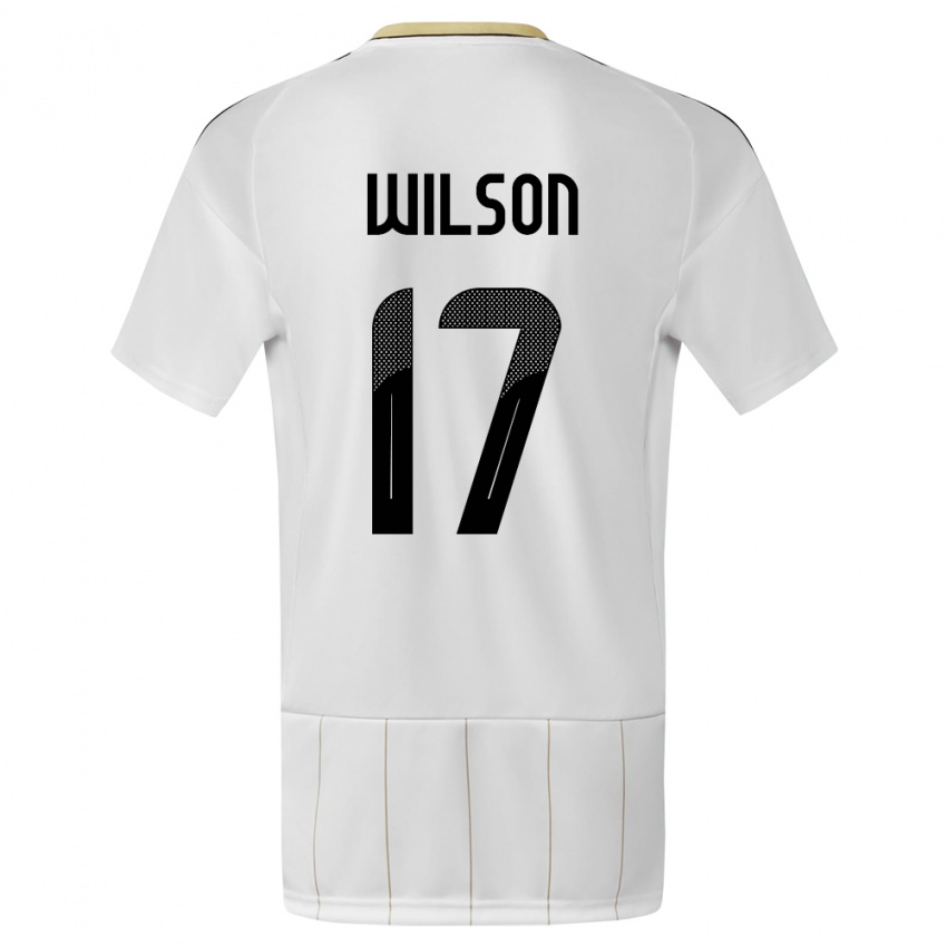 Damen Costa Rica Roan Wilson #17 Weiß Auswärtstrikot Trikot 24-26 T-Shirt Österreich