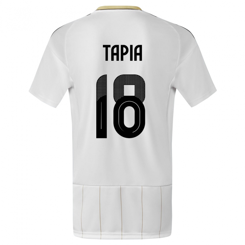 Damen Costa Rica Priscilla Tapia #18 Weiß Auswärtstrikot Trikot 24-26 T-Shirt Österreich