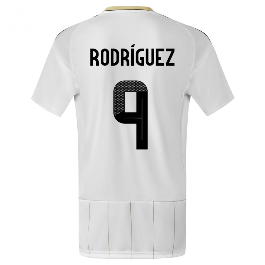 Damen Costa Rica Doryan Rodriguez #9 Weiß Auswärtstrikot Trikot 24-26 T-Shirt Österreich