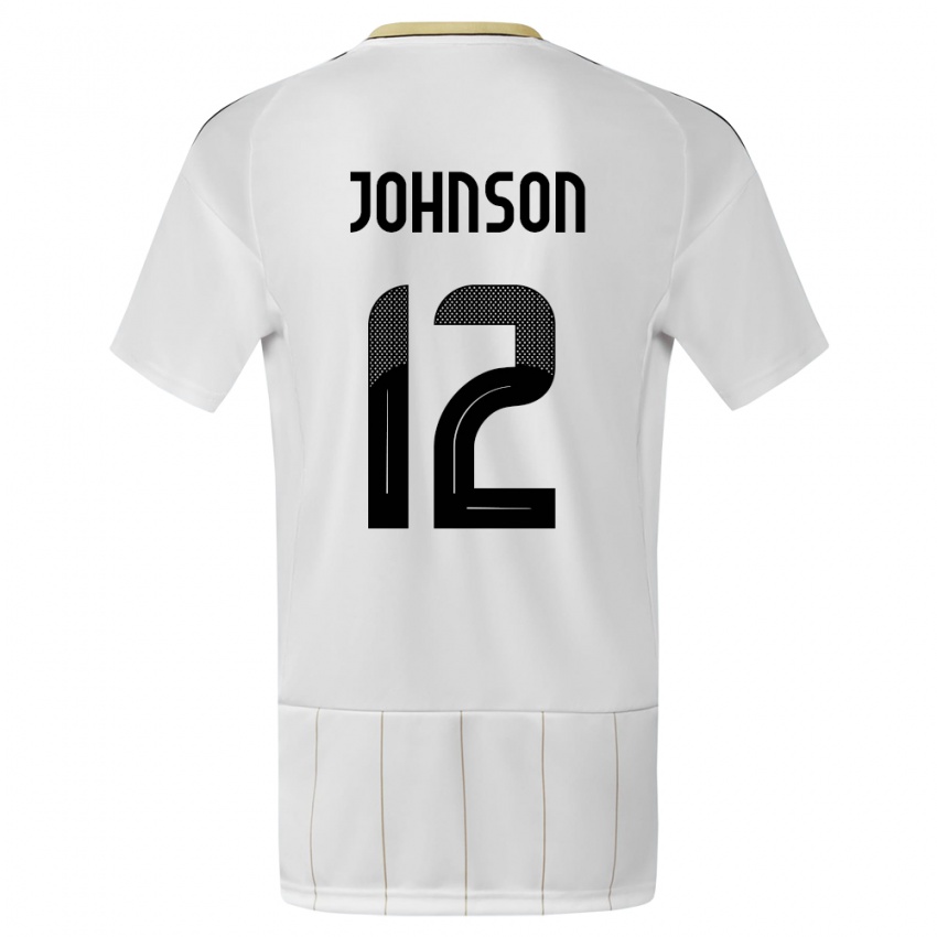Damen Costa Rica Shawn Johnson #12 Weiß Auswärtstrikot Trikot 24-26 T-Shirt Österreich