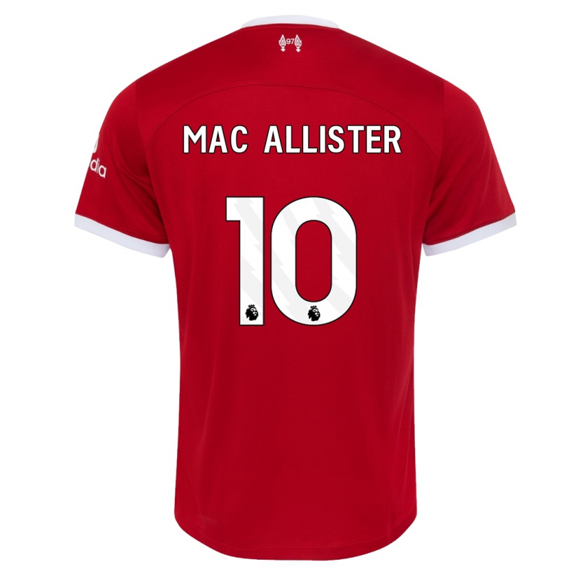 Kinder Alexis Mac Allister #10 Rot Heimtrikot Trikot 2023/24 T-Shirt Österreich
