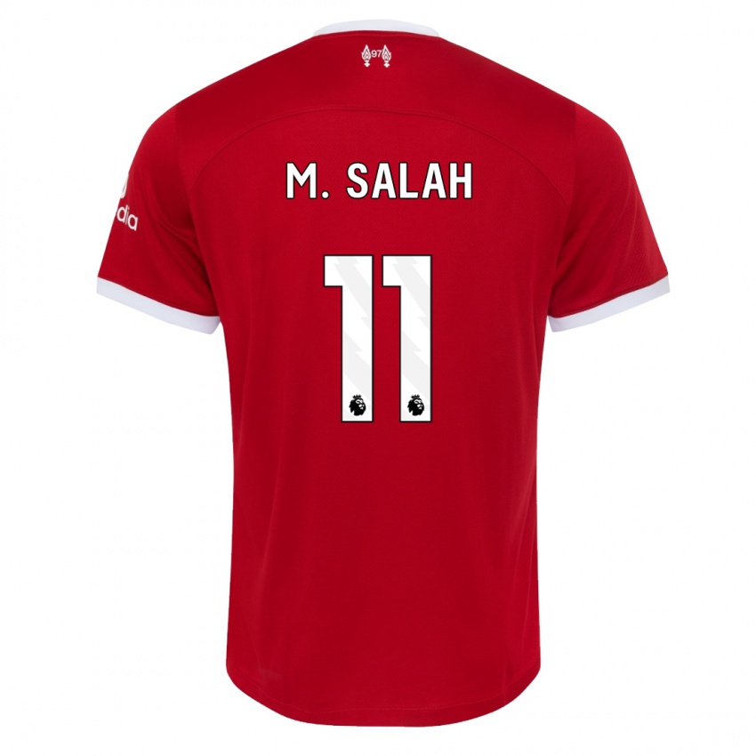 Kinder Mohamed Salah #11 Rot Heimtrikot Trikot 2023/24 T-Shirt Österreich