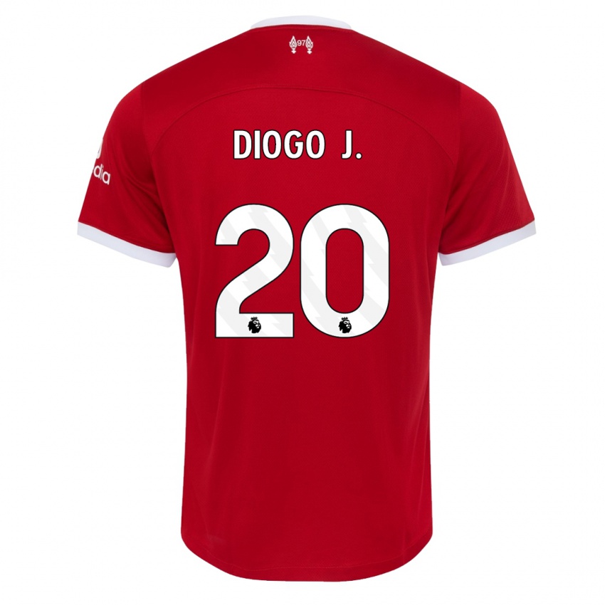 Kinder Diogo Jota #20 Rot Heimtrikot Trikot 2023/24 T-Shirt Österreich