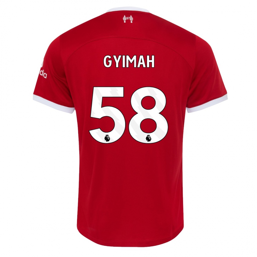Kinder Francis Gyimah #58 Rot Heimtrikot Trikot 2023/24 T-Shirt Österreich
