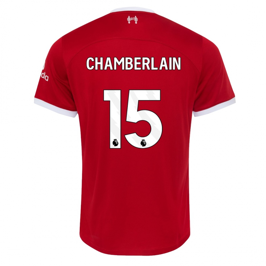 Kinder Alex Oxlade Chamberlain #15 Rot Heimtrikot Trikot 2023/24 T-Shirt Österreich