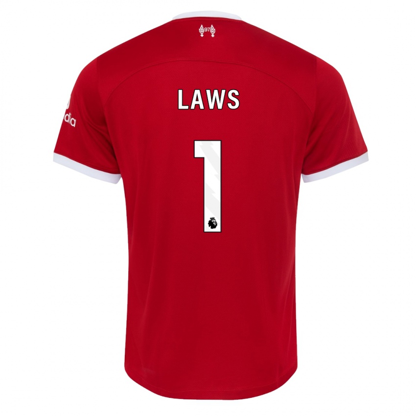 Kinder Rachael Laws #1 Rot Heimtrikot Trikot 2023/24 T-Shirt Österreich