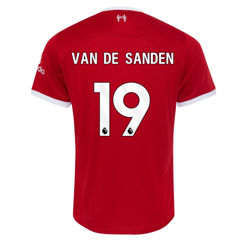 Kinder Shanice Van De Sanden #19 Rot Heimtrikot Trikot 2023/24 T-Shirt Österreich