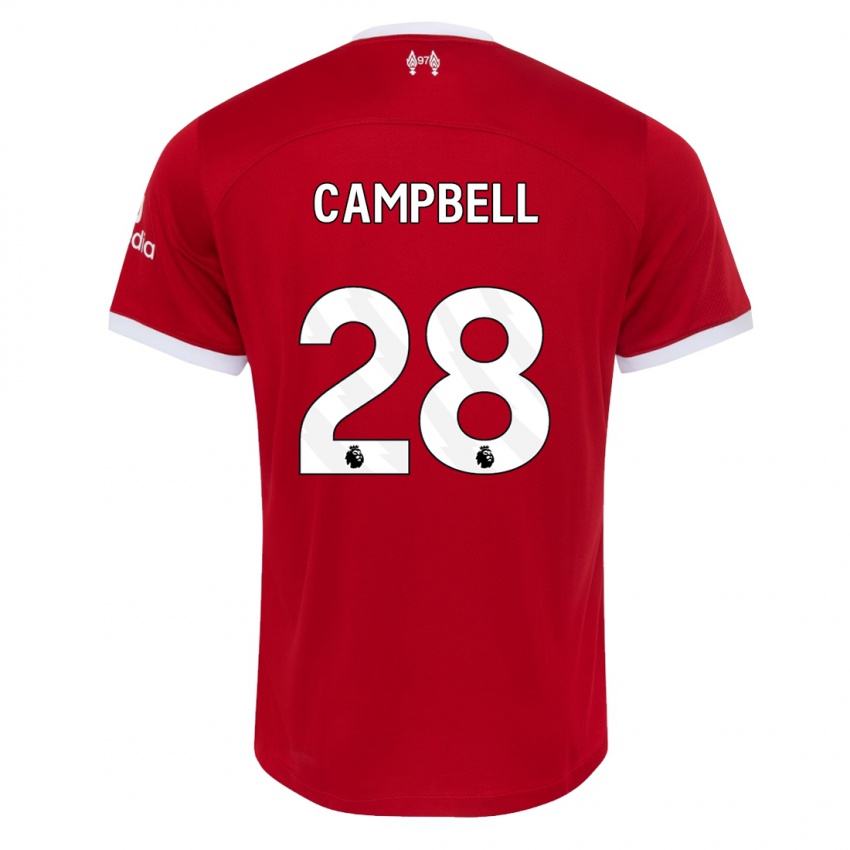 Kinder Megan Campbell #28 Rot Heimtrikot Trikot 2023/24 T-Shirt Österreich