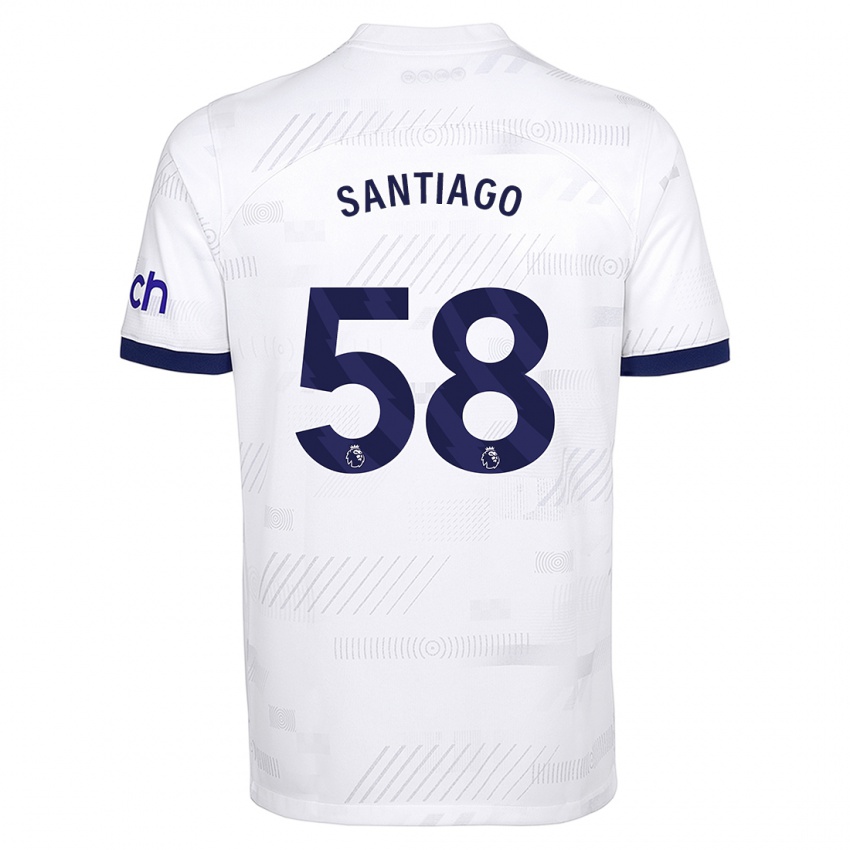 Kinder Yago Santiago #58 Weiß Heimtrikot Trikot 2023/24 T-Shirt Österreich