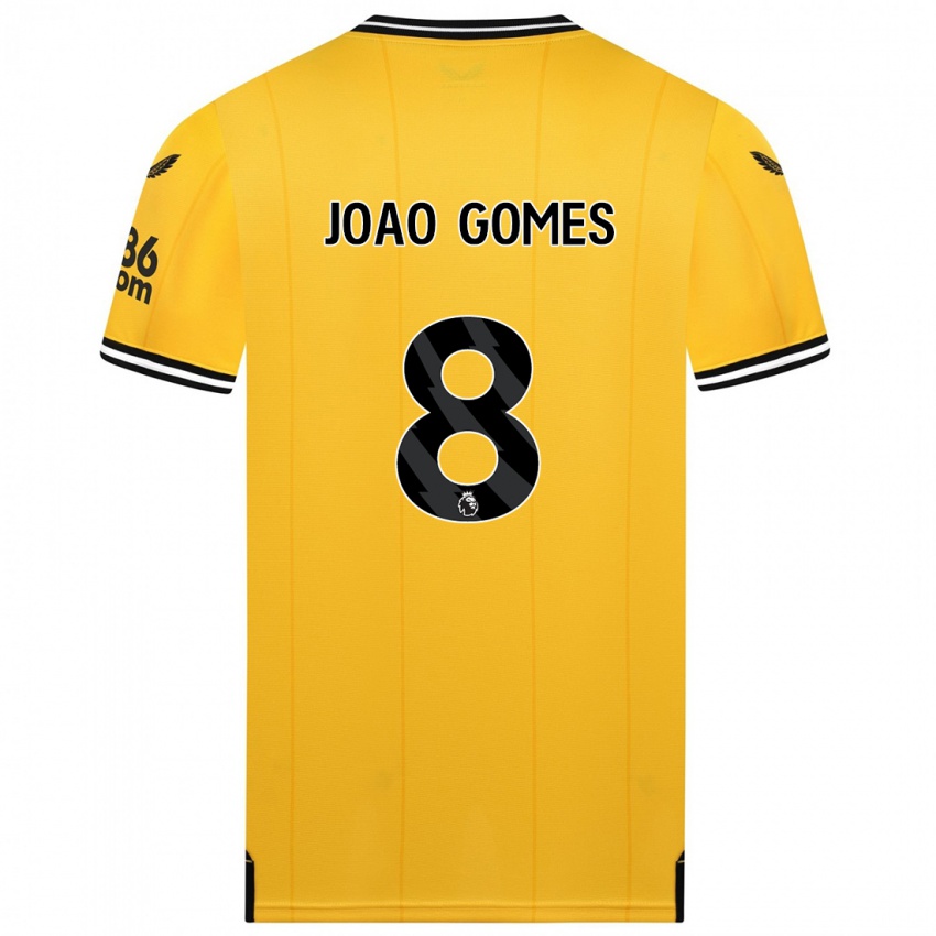 Kinder Joao Gomes #8 Gelb Heimtrikot Trikot 2023/24 T-Shirt Österreich