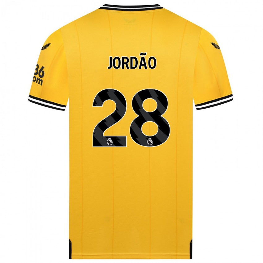 Kinder Bruno Jordao #28 Gelb Heimtrikot Trikot 2023/24 T-Shirt Österreich