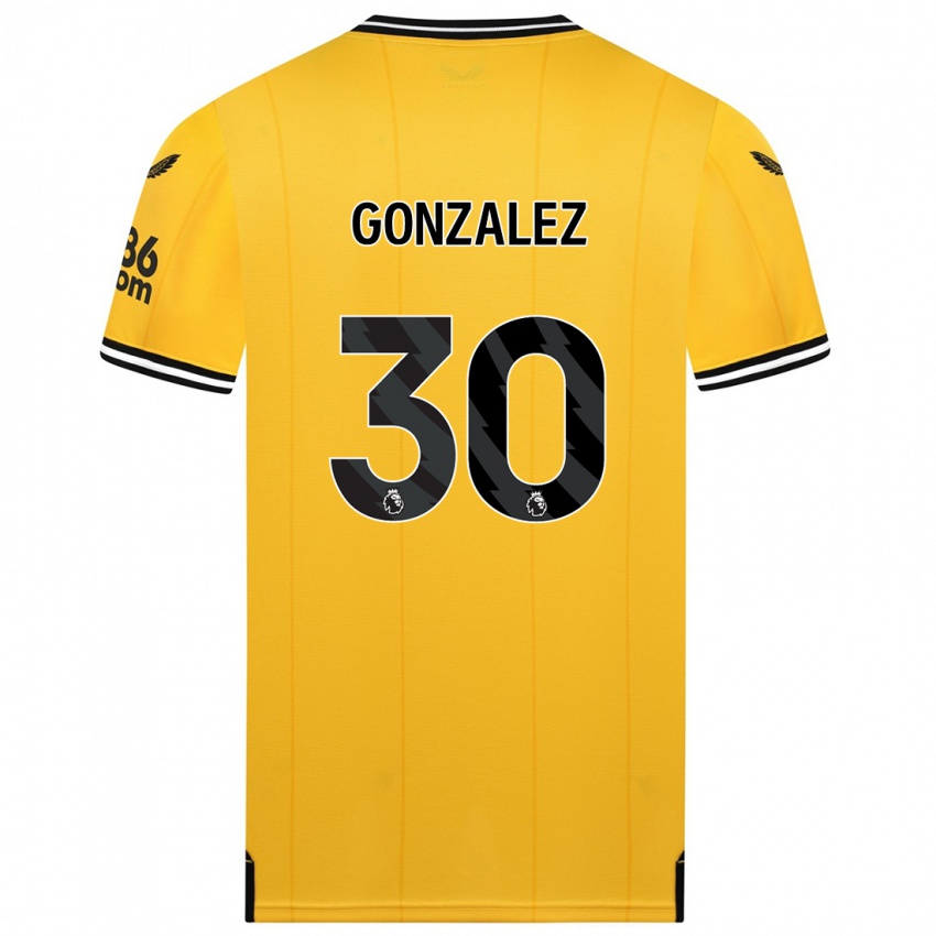 Kinder Enso González #30 Gelb Heimtrikot Trikot 2023/24 T-Shirt Österreich