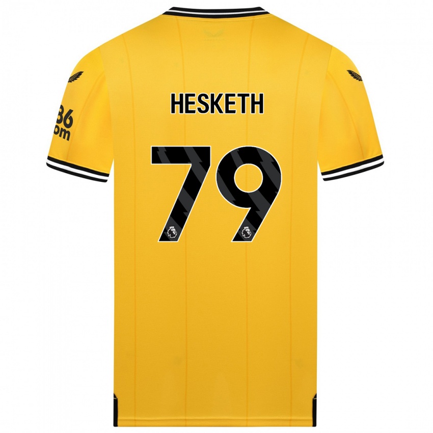 Kinder Owen Hesketh #79 Gelb Heimtrikot Trikot 2023/24 T-Shirt Österreich