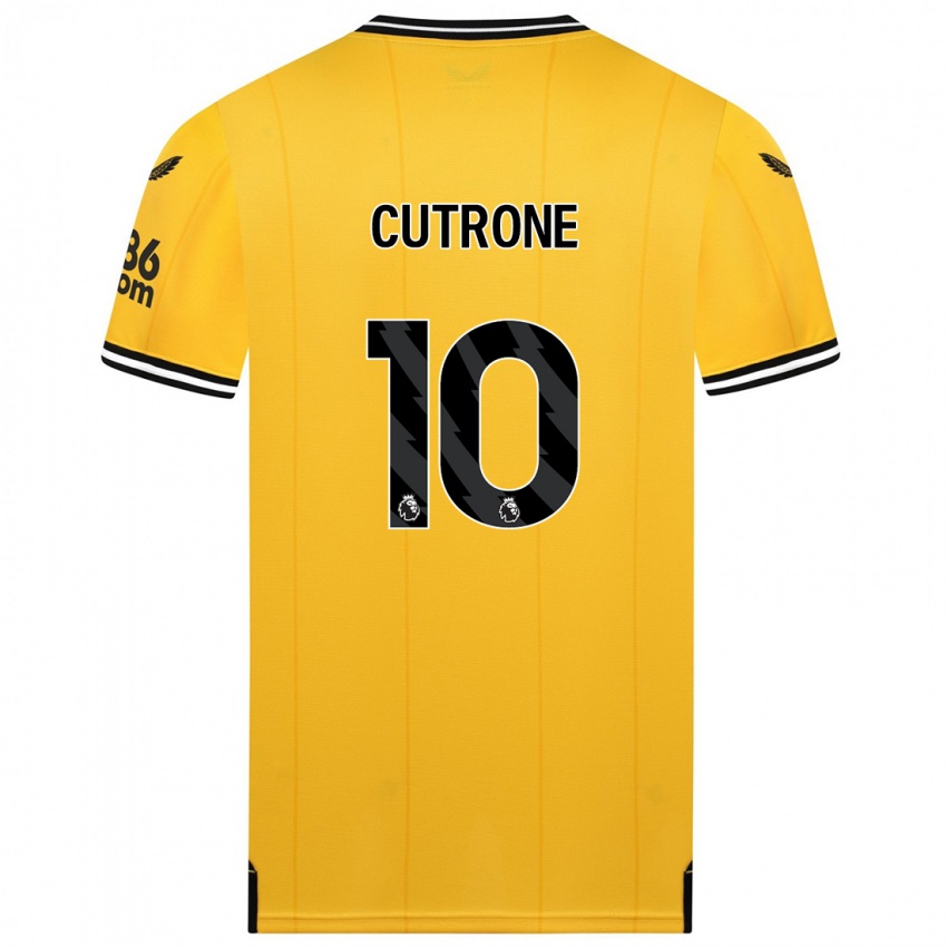 Kinder Patrick Cutrone #10 Gelb Heimtrikot Trikot 2023/24 T-Shirt Österreich