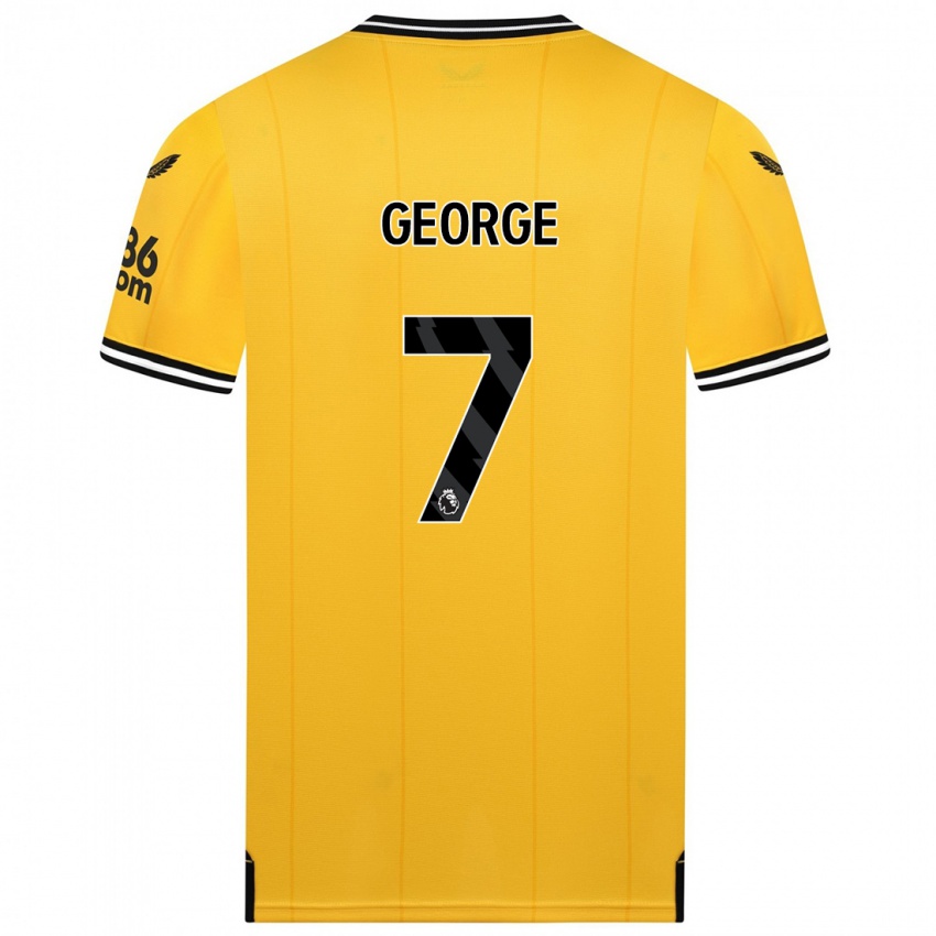 Kinder Tammi George #7 Gelb Heimtrikot Trikot 2023/24 T-Shirt Österreich