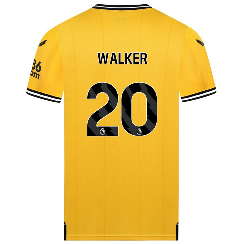 Kinder Lowri Walker #20 Gelb Heimtrikot Trikot 2023/24 T-Shirt Österreich