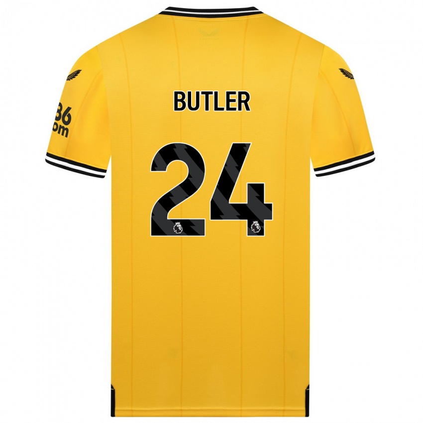 Kinder Elli Butler #24 Gelb Heimtrikot Trikot 2023/24 T-Shirt Österreich