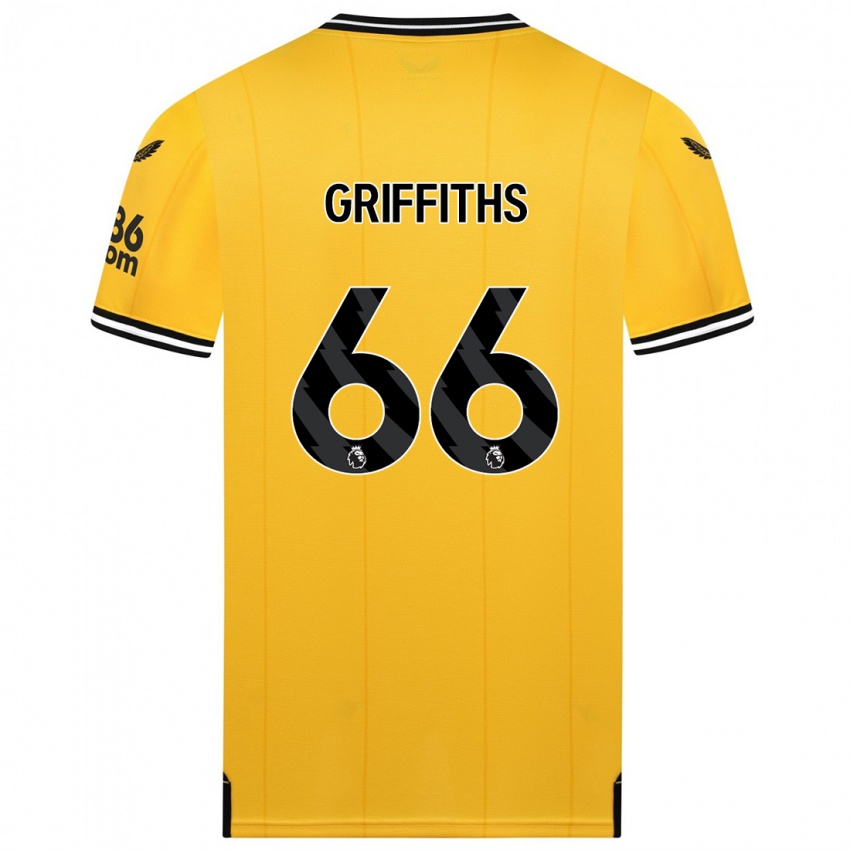 Kinder Harvey Griffiths #66 Gelb Heimtrikot Trikot 2023/24 T-Shirt Österreich