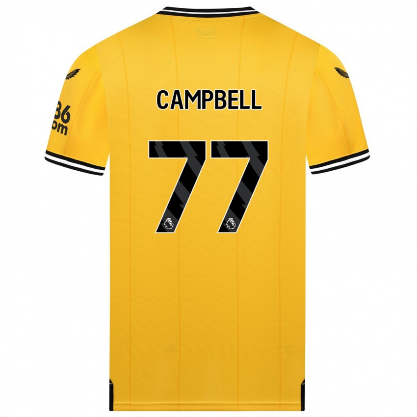 Kinder Chem Campbell #77 Gelb Heimtrikot Trikot 2023/24 T-Shirt Österreich