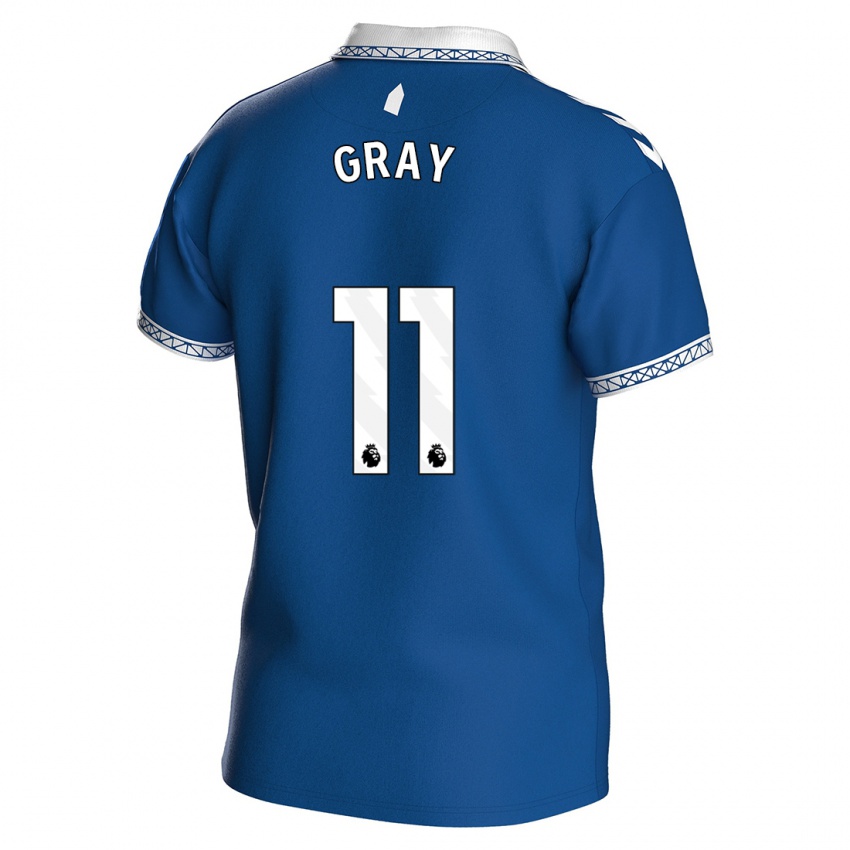Kinder Demarai Gray #11 Königsblau Heimtrikot Trikot 2023/24 T-Shirt Österreich