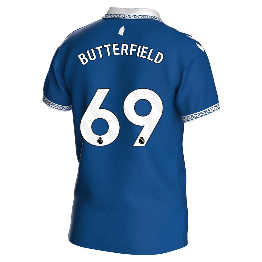 Kinder Luke Butterfield #69 Königsblau Heimtrikot Trikot 2023/24 T-Shirt Österreich