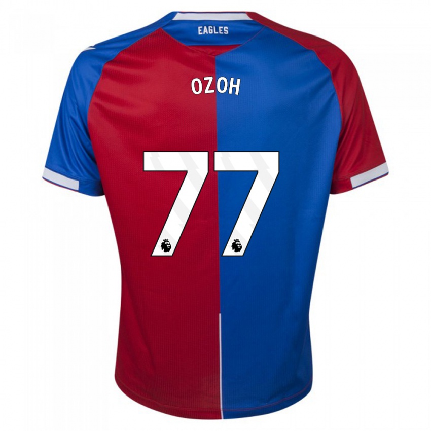 Kinder David Ozoh #77 Rot Blau Heimtrikot Trikot 2023/24 T-Shirt Österreich
