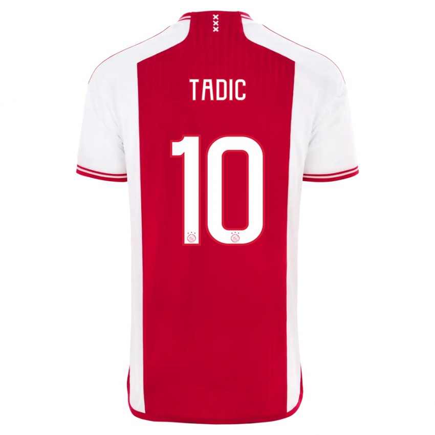 Kinder Dusan Tadic #10 Rot-Weiss Heimtrikot Trikot 2023/24 T-Shirt Österreich