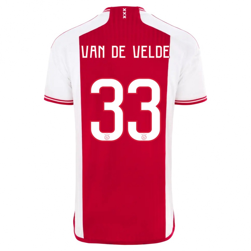Kinder Jonna Van De Velde #33 Rot-Weiss Heimtrikot Trikot 2023/24 T-Shirt Österreich