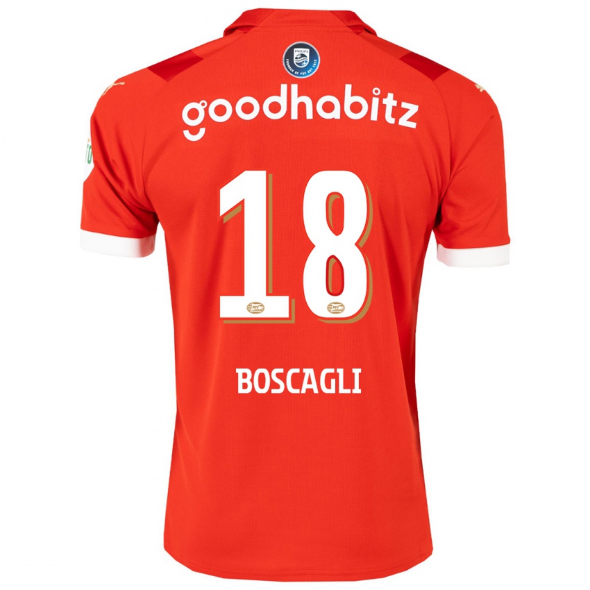 Kinder Olivier Boscagli #18 Rot Heimtrikot Trikot 2023/24 T-Shirt Österreich