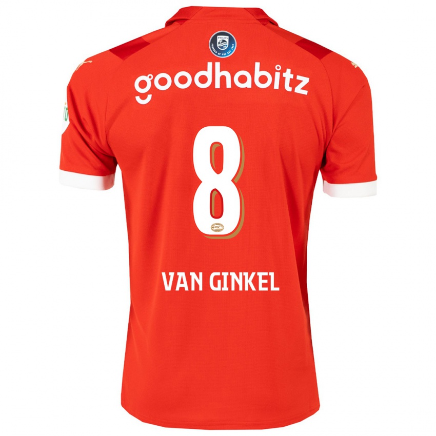 Kinder Marco Van Ginkel #8 Rot Heimtrikot Trikot 2023/24 T-Shirt Österreich