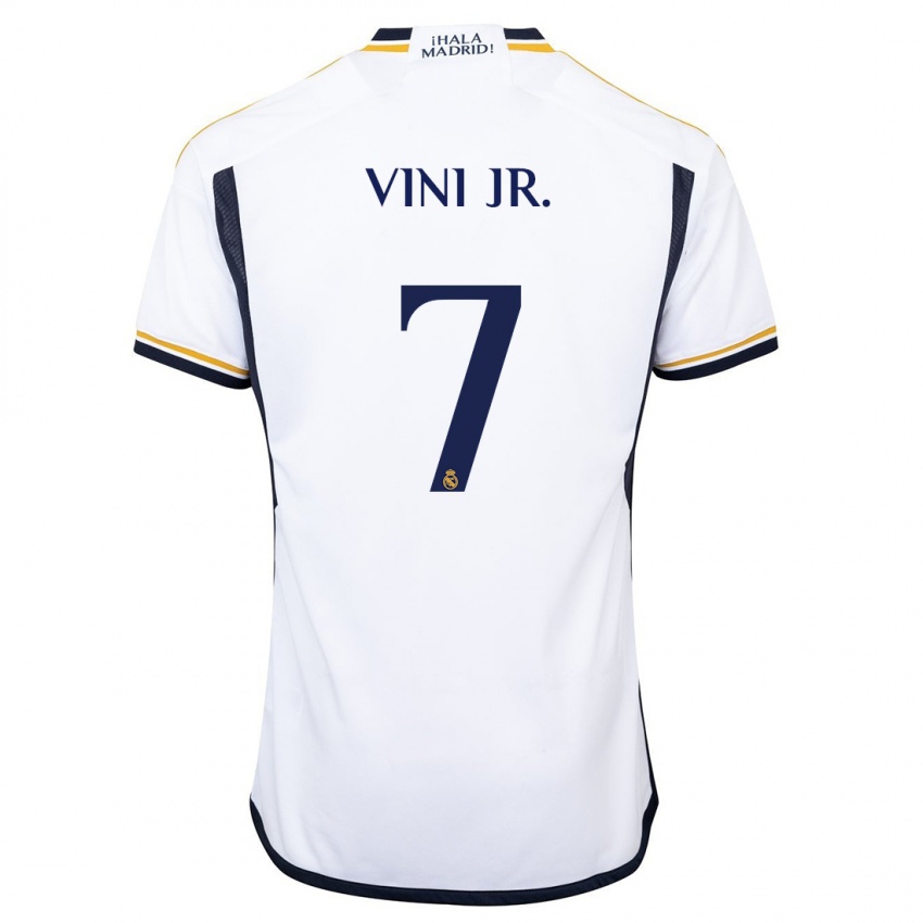 Kinder Vinicius Junior #7 Weiß Heimtrikot Trikot 2023/24 T-Shirt Österreich