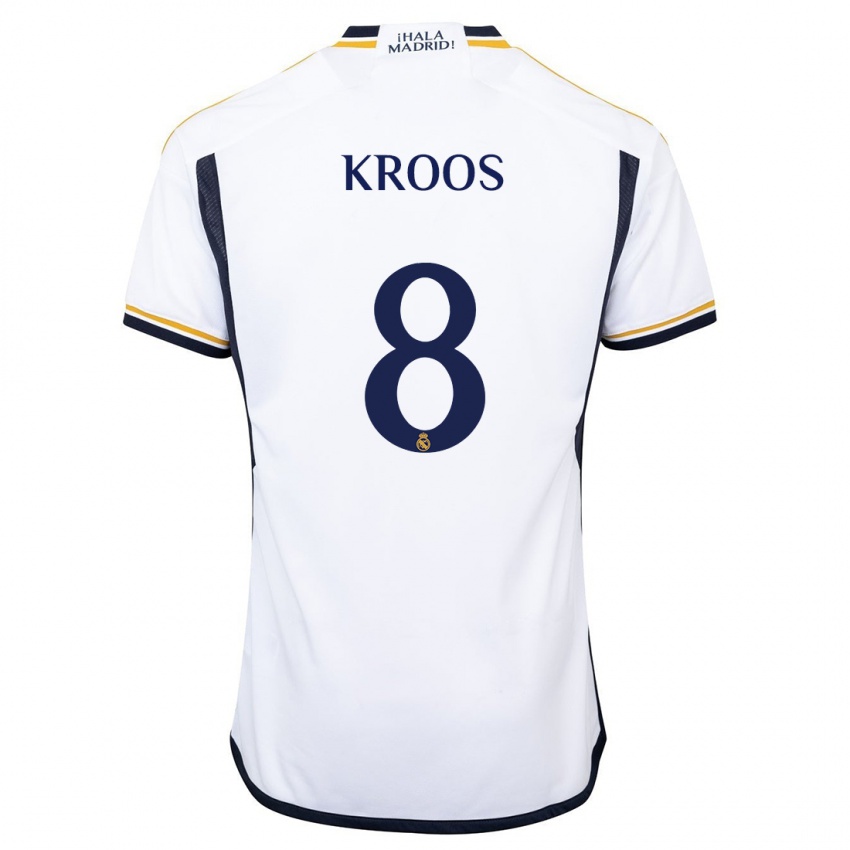 Kinder Toni Kroos #8 Weiß Heimtrikot Trikot 2023/24 T-Shirt Österreich