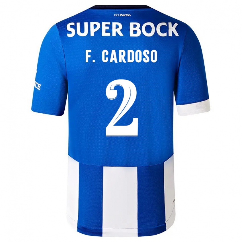 Kinder Fabio Cardoso #2 Blau Weiss Heimtrikot Trikot 2023/24 T-Shirt Österreich
