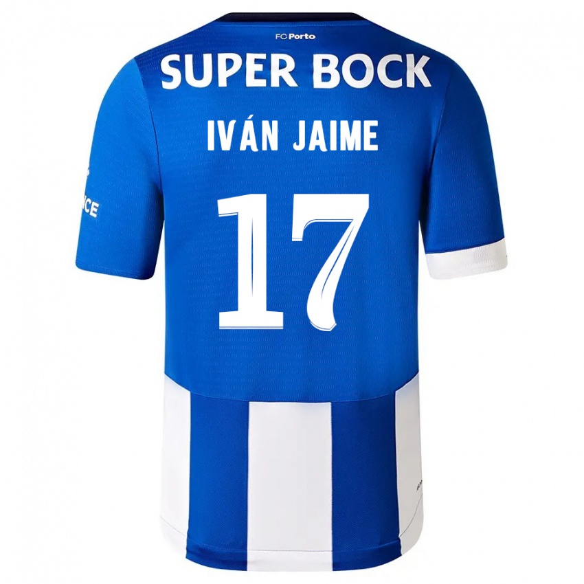 Kinder Iván Jaime #17 Blau Weiss Heimtrikot Trikot 2023/24 T-Shirt Österreich