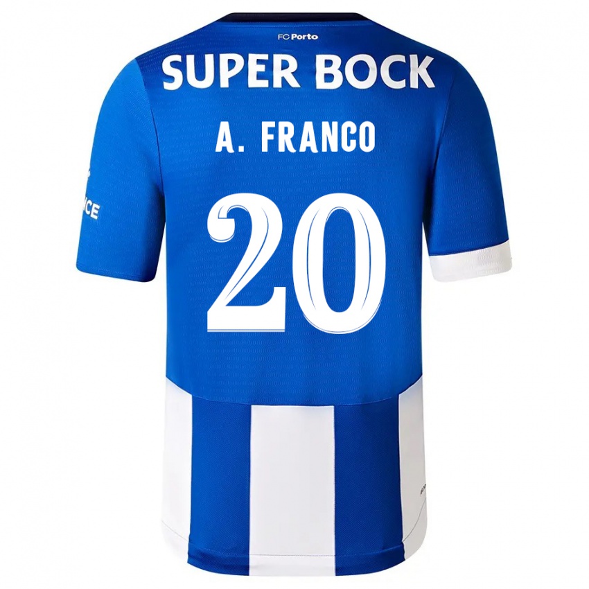 Kinder Andre Franco #20 Blau Weiss Heimtrikot Trikot 2023/24 T-Shirt Österreich