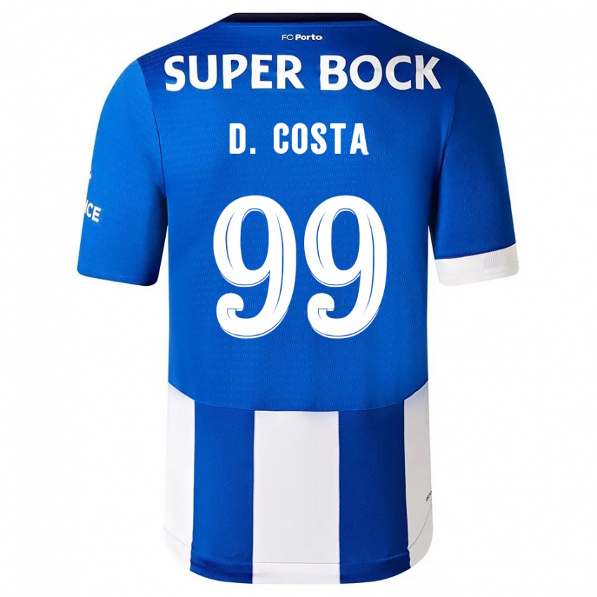 Kinder Diogo Costa #99 Blau Weiss Heimtrikot Trikot 2023/24 T-Shirt Österreich