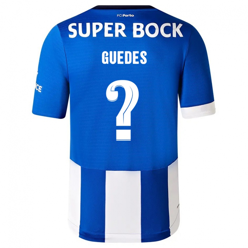 Kinder Gui Guedes #0 Blau Weiss Heimtrikot Trikot 2023/24 T-Shirt Österreich