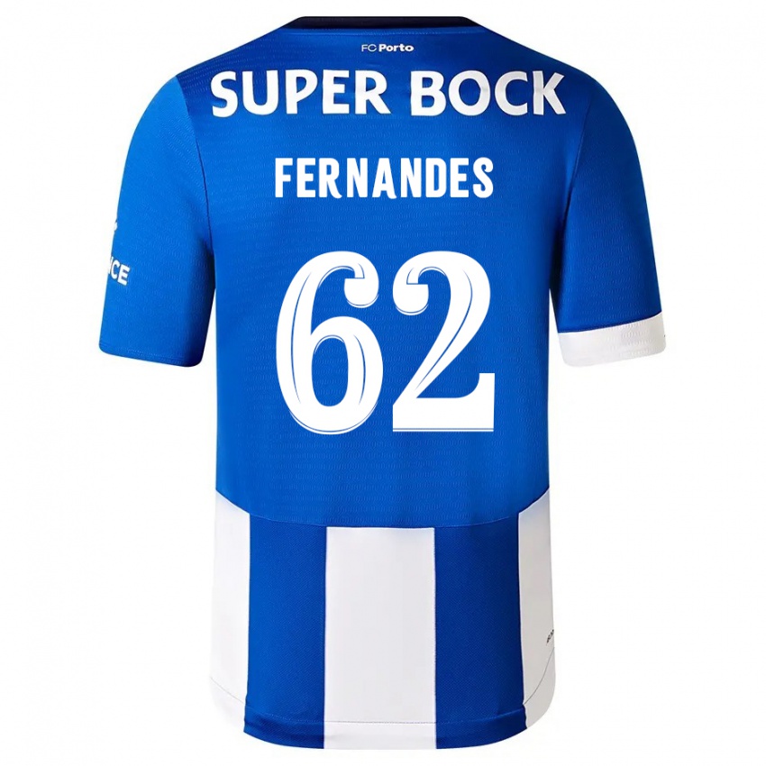 Kinder Rodrigo Fernandes #62 Blau Weiss Heimtrikot Trikot 2023/24 T-Shirt Österreich