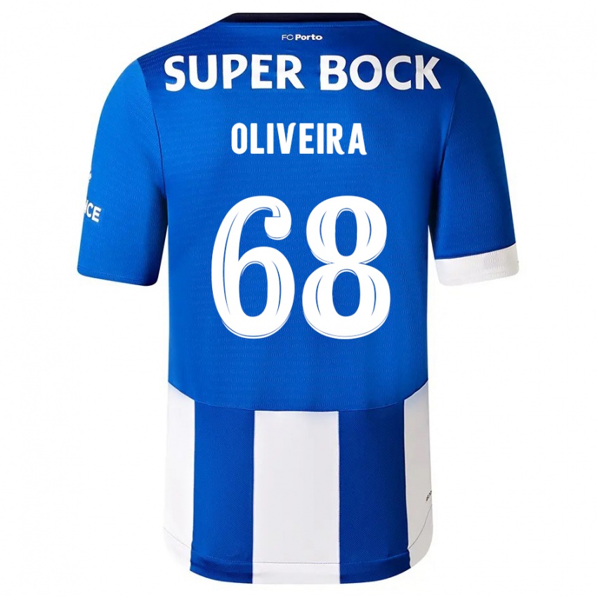 Kinder André Oliveira #68 Blau Weiss Heimtrikot Trikot 2023/24 T-Shirt Österreich