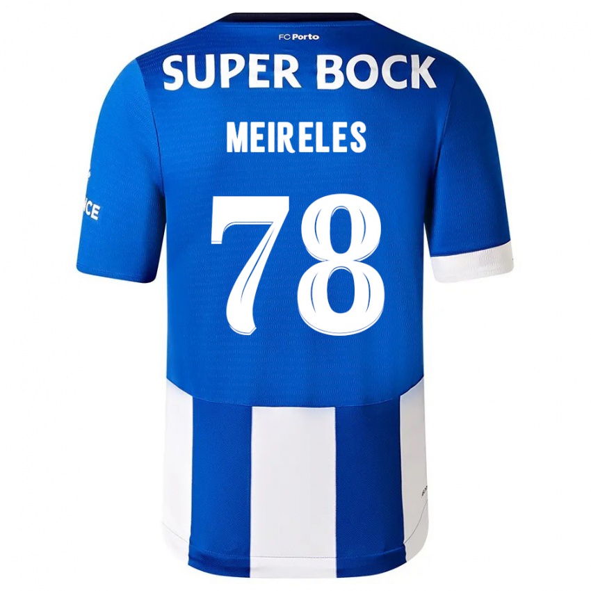 Kinder Jorge Meireles #78 Blau Weiss Heimtrikot Trikot 2023/24 T-Shirt Österreich