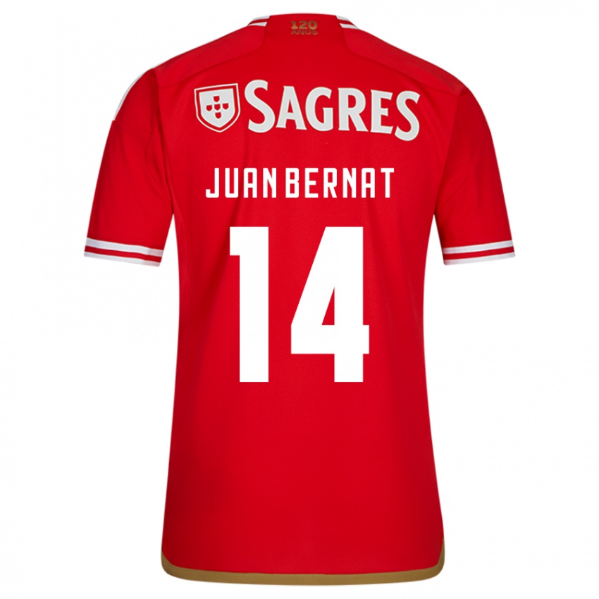 Kinder Juan Bernat #14 Rot Heimtrikot Trikot 2023/24 T-Shirt Österreich