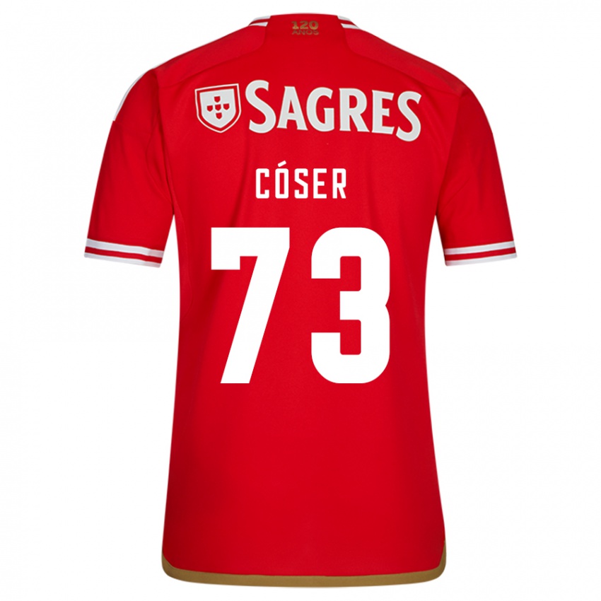 Kinder Tiago Cóser #73 Rot Heimtrikot Trikot 2023/24 T-Shirt Österreich