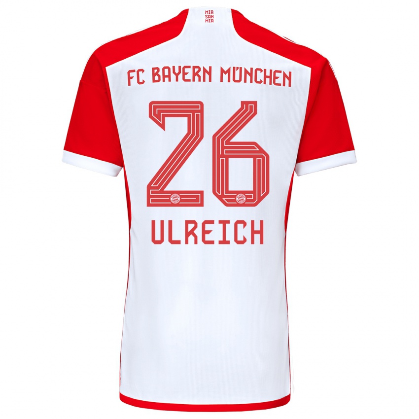 Kinder Sven Ulreich #26 Rot-Weiss Heimtrikot Trikot 2023/24 T-Shirt Österreich