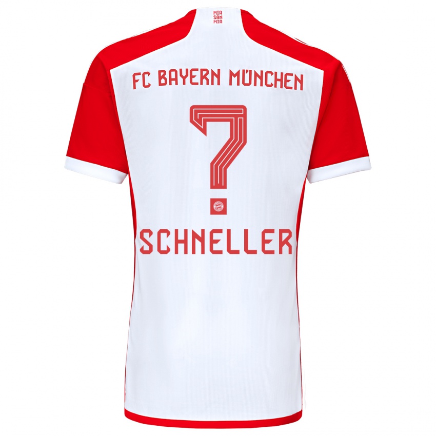Kinder Lukas Schneller #0 Rot-Weiss Heimtrikot Trikot 2023/24 T-Shirt Österreich