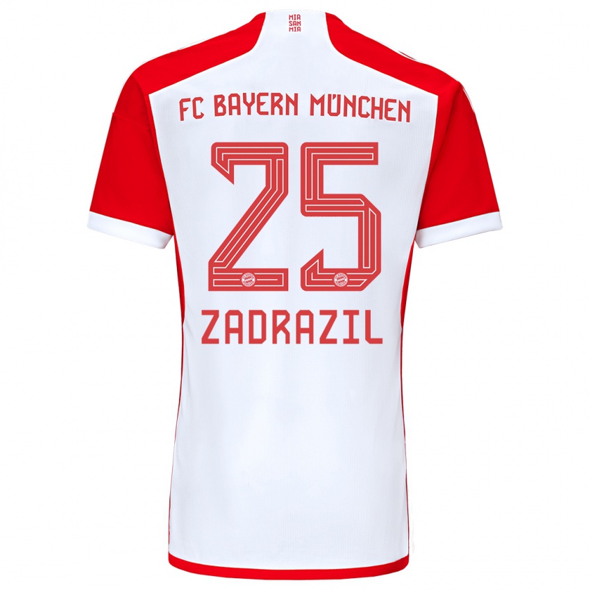 Kinder Sarah Zadrazil #25 Rot-Weiss Heimtrikot Trikot 2023/24 T-Shirt Österreich