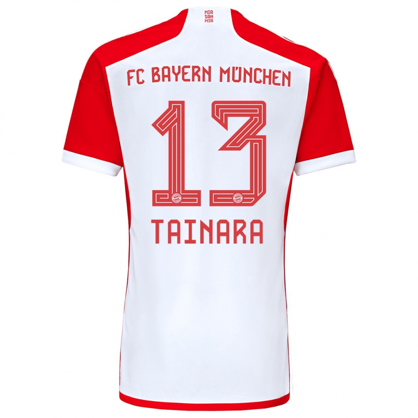 Kinder Tainara #13 Rot-Weiss Heimtrikot Trikot 2023/24 T-Shirt Österreich