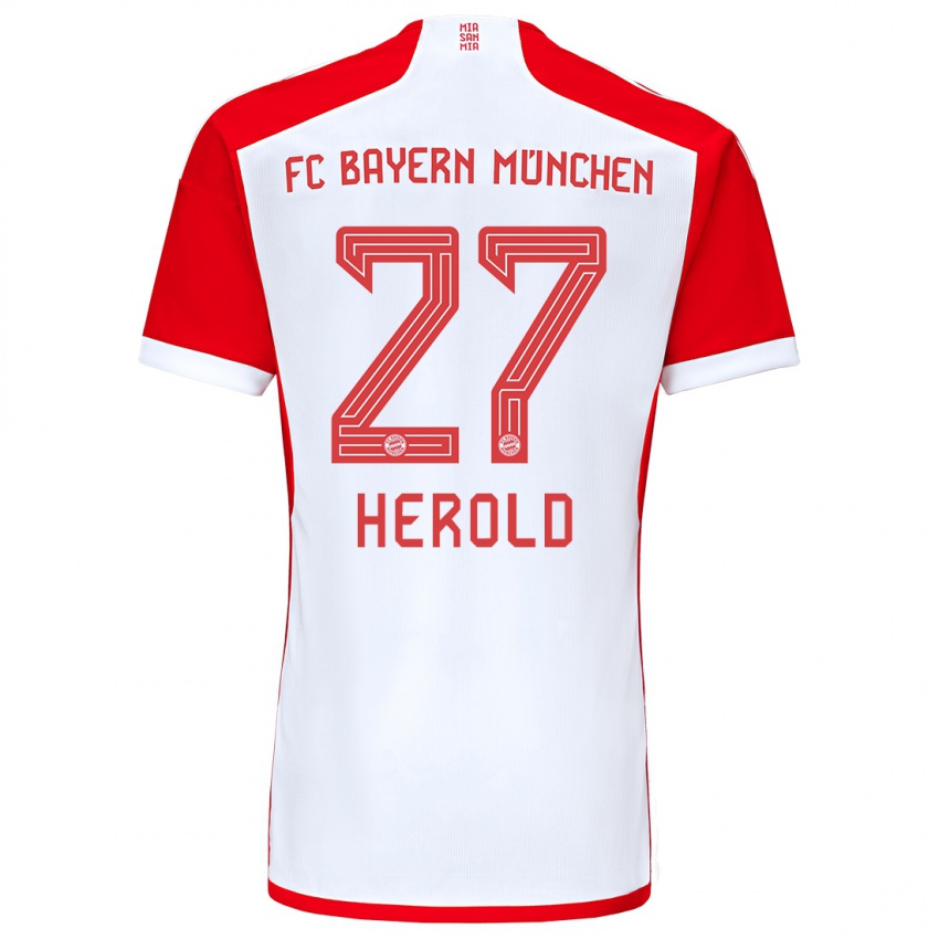 Kinder David Herold #27 Rot-Weiss Heimtrikot Trikot 2023/24 T-Shirt Österreich