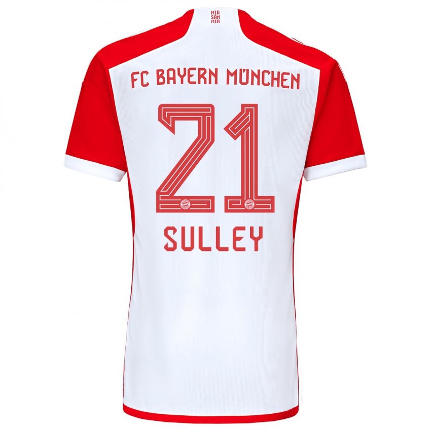 Kinder Williams Baffour Sulley #21 Rot-Weiss Heimtrikot Trikot 2023/24 T-Shirt Österreich