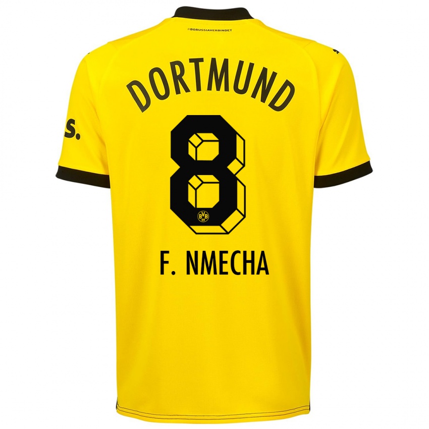 Kinder Felix Nmecha #8 Gelb Heimtrikot Trikot 2023/24 T-Shirt Österreich