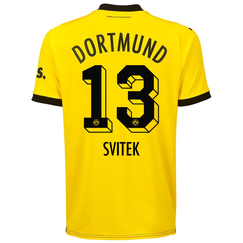 Kinder Leon Svitek #13 Gelb Heimtrikot Trikot 2023/24 T-Shirt Österreich